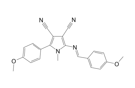 1H-Pyrrole-3,4-dicarbonitrile, 2-(4-methoxyphenyl)-5-[[(4-methoxyphenyl)methylidene]amino]-1-methyl-