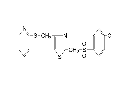 2-{[(p-chlorophenyl)sulfonyl]methyl}-4-{[(2-pyridyl)thio]methyl}thizole