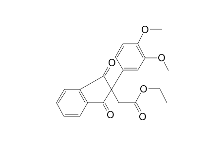 ethyl [2-(3,4-dimethoxyphenyl)-1,3-dioxo-2,3-dihydro-1H-inden-2-yl]acetate