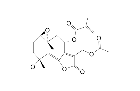 (1R*,4R*,8S*,10R*)-1(10)-EPOXY-8-METHACRYLOXY-13-ACETOXY-5Z,7(11)-GERMACRADIEN-6,12-OLIDE