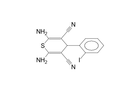 4H-Thiopyrane-3,5-dicarbonitrile, 2,6-diamino-4-(2-iodophenyl)-