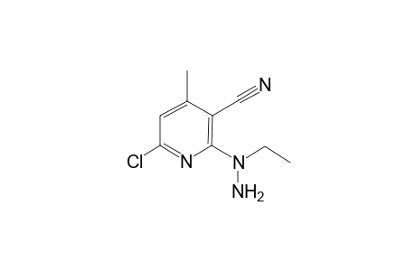 6-Chloro-2-(N-ethyl-hydrazino)-4-methyl-nicotinonitrile