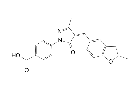 benzoic acid, 4-[(4Z)-4-[(2,3-dihydro-2-methyl-5-benzofuranyl)methylene]-4,5-dihydro-3-methyl-5-oxo-1H-pyrazol-1-yl]-