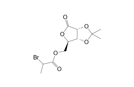 2,3-O-Isopropylidene-.gamma.-D-ribonolactone 2-bromopropionate isomer