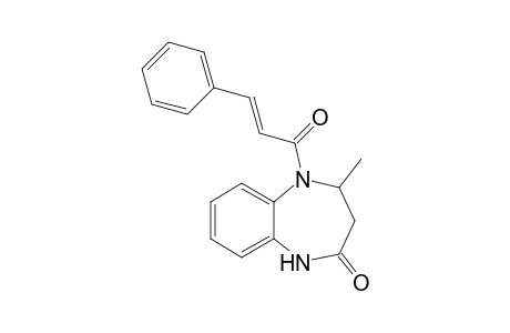 4-Methyl-5-[(E)-1-oxo-3-phenylprop-2-enyl]-3,4-dihydro-1H-1,5-benzodiazepin-2-one