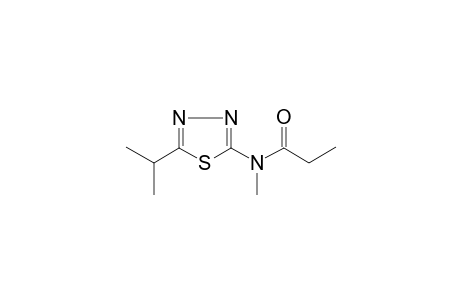 N-(5-isopropyl-1,3,4-thiadiazol-2-yl)-N-methyl-propionamide