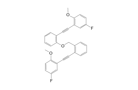 4-Fluoro-2-((2-((2-((5-fluoro-2-methoxyphenyl)ethynyl)benzyl)oxy)phenyl)ethynyl)-1-methoxybenzene