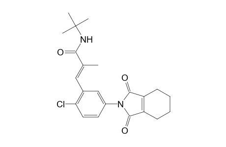 2-Propenamide, 3-[2-chloro-5-(1,3,4,5,6,7-hexahydro-1,3-dioxo-2H-isoindol-2-yl)phenyl]-N-(1,1-dimethylethyl)-2-methyl-