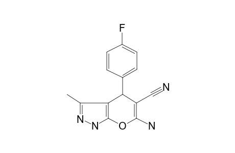 Pyrazolo[3,4-b]pyran-5-carbonitrile, 1,4-dihydro-6-amino-4-(4-fluorophenyl)-3-methyl-