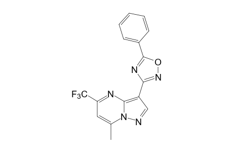 7-methyl-3-(5-phenyl-1,2,4-oxadiazol-3-yl)-5-(trifluoromethyl)pyrazolo[1,5-a]pyrimidine