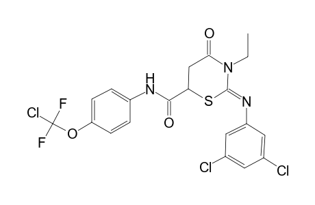 2H-1,3-thiazine-6-carboxamide, N-[4-(chlorodifluoromethoxy)phenyl]-2-[(3,5-dichlorophenyl)imino]-3-ethyltetrahydro-4-oxo-, (2Z)-