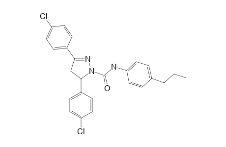 3,5-bis(p-chlorophenyl)-4'-propyl-2-pyrazoline-1-carboxanilide