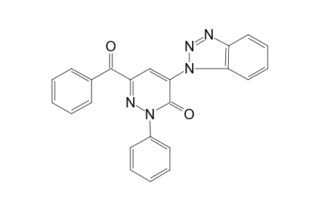 Pyridazin-3(2H)-one, 6-benzoyl-4-(1-benzotriazolyl)-2-phenyl-