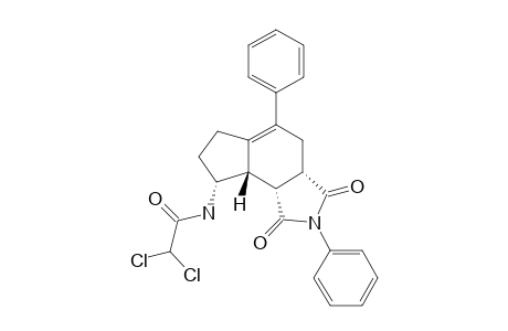 (3aS*,8R*,8aS*,8bR*)-2,5-Diphenyl-3a,4,6,7,8a,8b-hexahydro-8-(2',2'-dichloromethylcarbonylamino)cyclopent[e]isoindole-1,3(2H,3aH)-dione