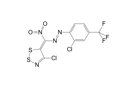 5H-1,2,3-Dithiazole, 4-chloro-5-(2-chloro-4-trifluoromethylphenylazo)(nitro)methylidene-