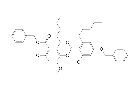 Benzoic acid, 6-hydroxy-3-[[2-hydroxy-6-pentyl-4-(phenylmethoxy)benzoyl]oxy]-4-methoxy-2-pentyl-, phenylmethyl ester