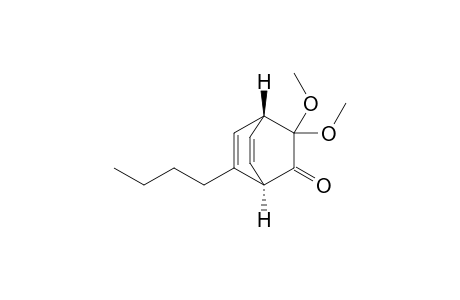 (1R*,4R*)-3,3-Dimethoxy-6-butylbicyclo[2.2.2]octa-5,7-dien-2-one