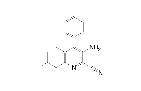 3-Amino-6-isobutyl-5-methyl-4-phenyl-pyridine-2-carbonitrile