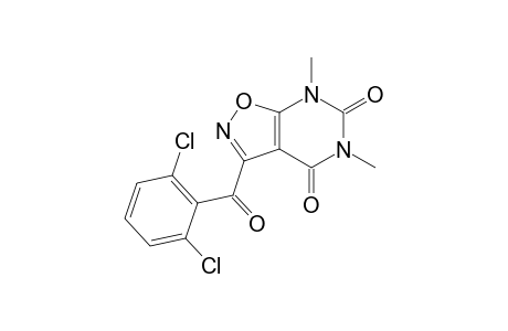 3-(2,6-Dichlorobenzoyl)-5,7-dimethylisoxazolo[5,4-d]pyrimidine-4,6-dione