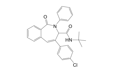 N-(tert-butyl)-4-(4-chlorophenyl)-2-phenyl-2,3-dihydro-1H-2- benzazepin-1-one-3-carboxamide