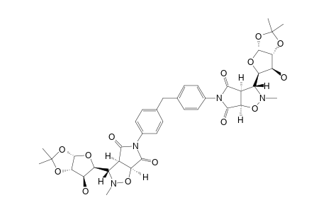 5,5'-(METHYLENE-DI-4,1-PHENYLENE)-BIS-2-METHYL-3-(1,2-O-ISOPROPYLIDENE-ALPHA-D-XYLO-TETRAFURANOS-4-YL)-4,6-DIOXO-2,3,3A,4,6,6A-HEXAHYDROPYRROLO-[3,4-D]-ISOXAZO