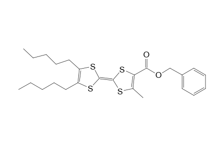 4-(Benzyloxycarbonyl)-5-methyl-4',5'-dipentyltetrathiafulvalene