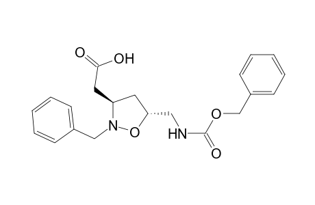 (3R*,5R*)-[N-benzyl-5-[[(benzyloxycarbonyl)amino]methyl]isoxazolidin-3-yl]acetic acid