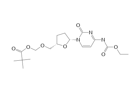 [(2S,5R)-5-[4-(ethoxycarbonylamino)-2-oxidanylidene-pyrimidin-1-yl]oxolan-2-yl]methoxymethyl 2,2-dimethylpropanoate