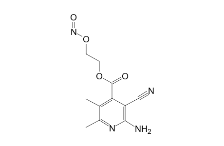 2-(nitrosooxy)ethyl 2-amino-3-cyano-5,6-dimethylisonicotinate
