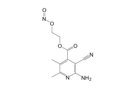 2-(nitrosooxy)ethyl 2-amino-3-cyano-5,6-dimethylisonicotinate