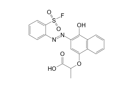 Propanoic acid, 2-[[3-[2-[2-(fluorosulfonyl)phenyl]diazenyl]-4-hydroxy-1-naphthalenyl]oxy]-