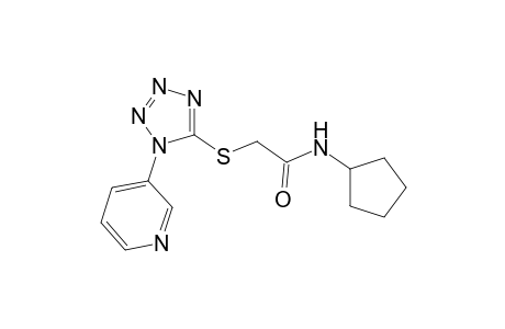 Acetamide, N-cyclopentyl-2-[[1-(3-pyridinyl)-1H-1,2,3,4-tetrazol-5-yl]thio]-