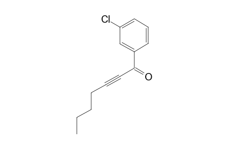 1-(3-chlorophenyl)hept-2-yn-1-one