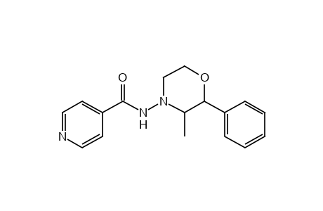 N-(3-methyl-2-phenylmorpholino)isonicotinamide