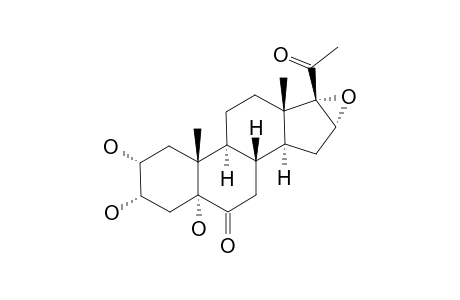 16-ALPHA,17-ALPHA-EPOXY-2-ALPHA,3-ALPHA,5-TRIHYDROXY-5-ALPHA-PREGNA-6,20-DIONE