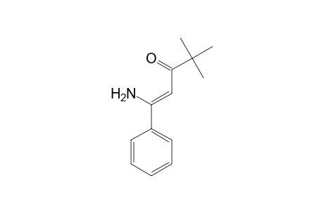 (Z)-1-Amino-4,4-dimethyl-1-phenylpent-1-en-3-one