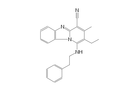 2-ethyl-3-methyl-1-[(2-phenylethyl)amino]pyrido[1,2-a]benzimidazole-4-carbonitrile