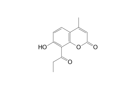 7-hydroxy-4-methyl-8-propionylcoumarin