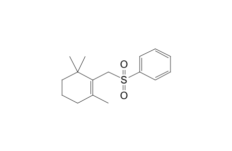 (2,6,6-Trimethylcyclohex-1-enylmethanesulfonyl)benzene