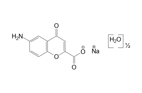 6-amino-4-oxo-4H-1-benzopyran-2-carboxylic acid, sodium salt, hemihydrate