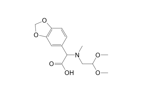 N-(2,2-Dimethoxyethyl)-N-methyl-3,4-methylenedioxyphenylglycine