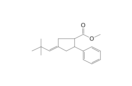 Cyclopentanecarboxylic acid, 4-neopentylidene-2-phenyl-, methyl ester