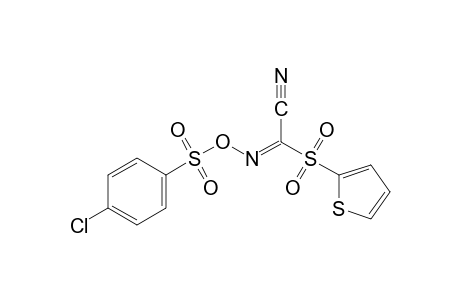 [(2-thienyl)sulfonyl]glyoxylonitrile, O-[(p-chlorophenyl)sulfonyl]oxime