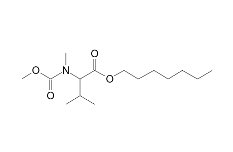 Valine, N-methyl-N-methoxycarbonyl-, heptyl ester