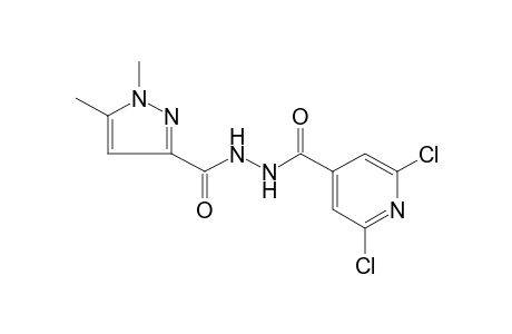 1-(2,6-dichloroisonicotinoyl)-2-[(1,5-dimethylpyrazol-3-yl)carbonyl]hydrazine