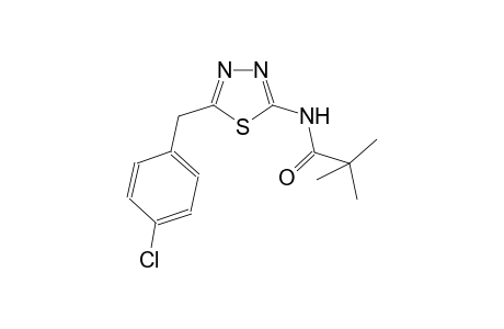 N-[5-(4-chlorobenzyl)-1,3,4-thiadiazol-2-yl]-2,2-dimethylpropanamide