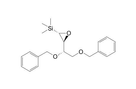 (2S,3S,4S)-1,2-o-Dibenzyl-3,4-epoxy-4-(trimethylsilyl)butane-1,2-diol