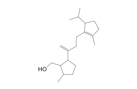 Cyclopentanemethanol, 5-methyl-2-[1-methylene-3-(5-isopropyl-2-methylcyclopent-1-enyl)propyl]-