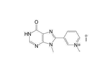 1-methyl-3-(9-methylhypoxanthin-8-yl)pyridinium iodide