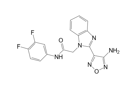 2-[2-(4-Amino-furazan-3-yl)-benzoimidazol-1-yl]-N-(3,4-difluoro-phenyl)-acetamide